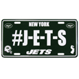 New York Jets Hashtag License Plate